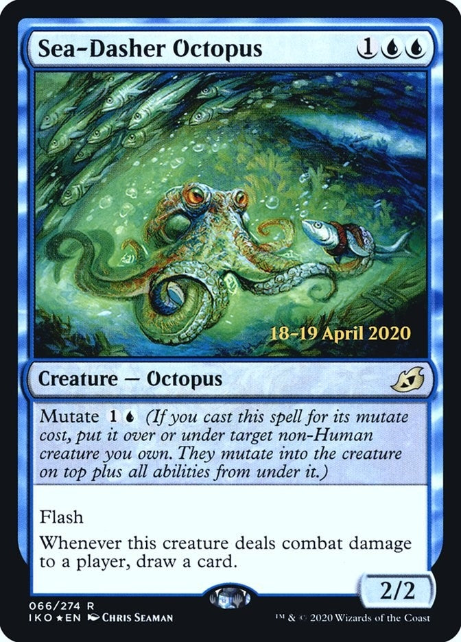 Image for Sea-Dasher Octopus (Prerelease Cards) (66) - Magic: The Gathering