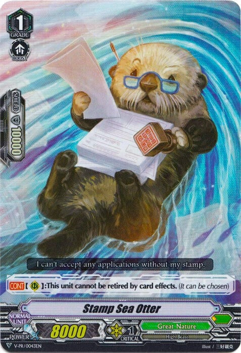 Image for Stamp Sea Otter - V-PR/043EN (V Promo Cards) (V-PR/0043EN) - Cardfight Vanguard