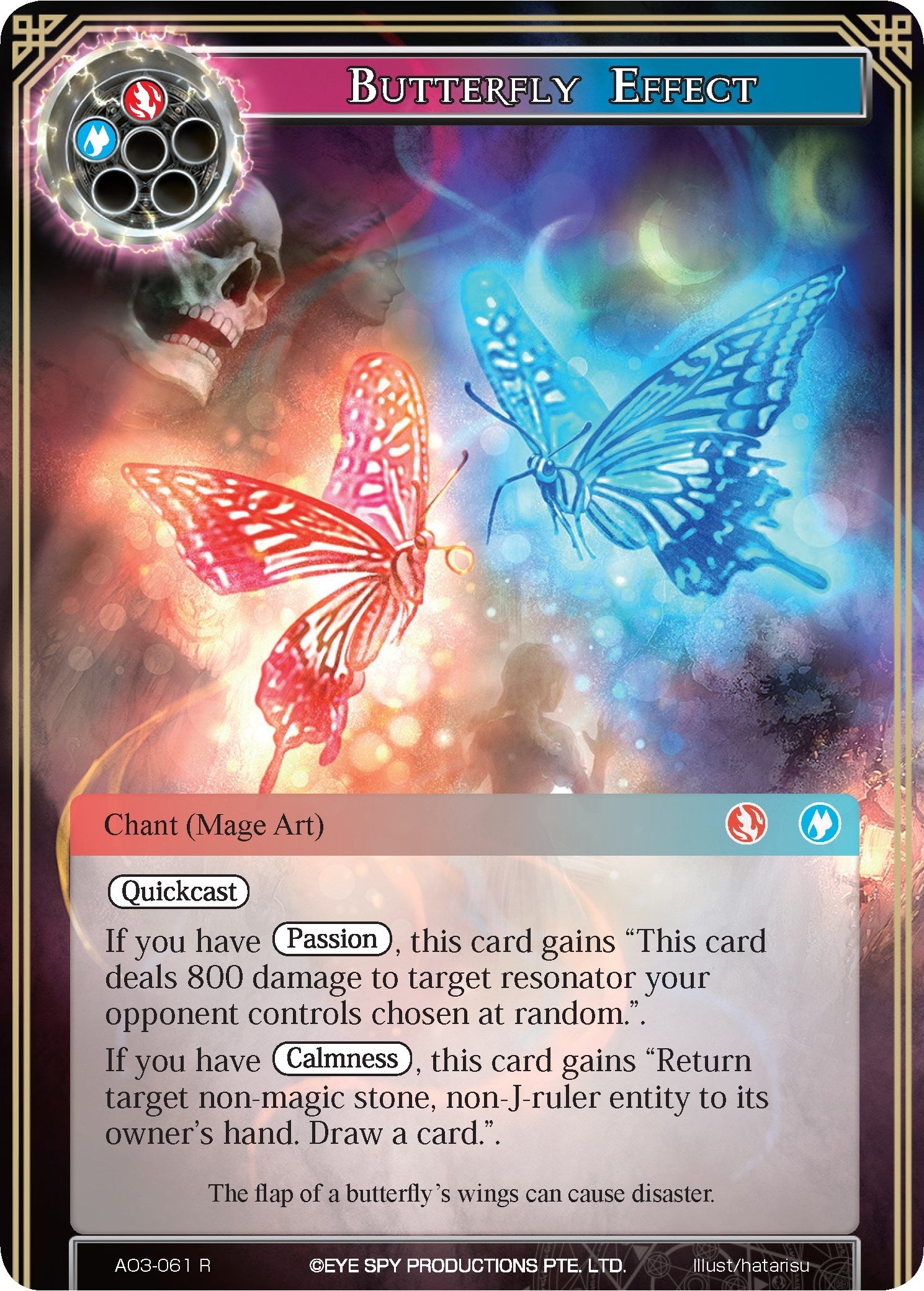Image for Butterfly Effect (Alice Origin III) (AO3-061) - Force of Will