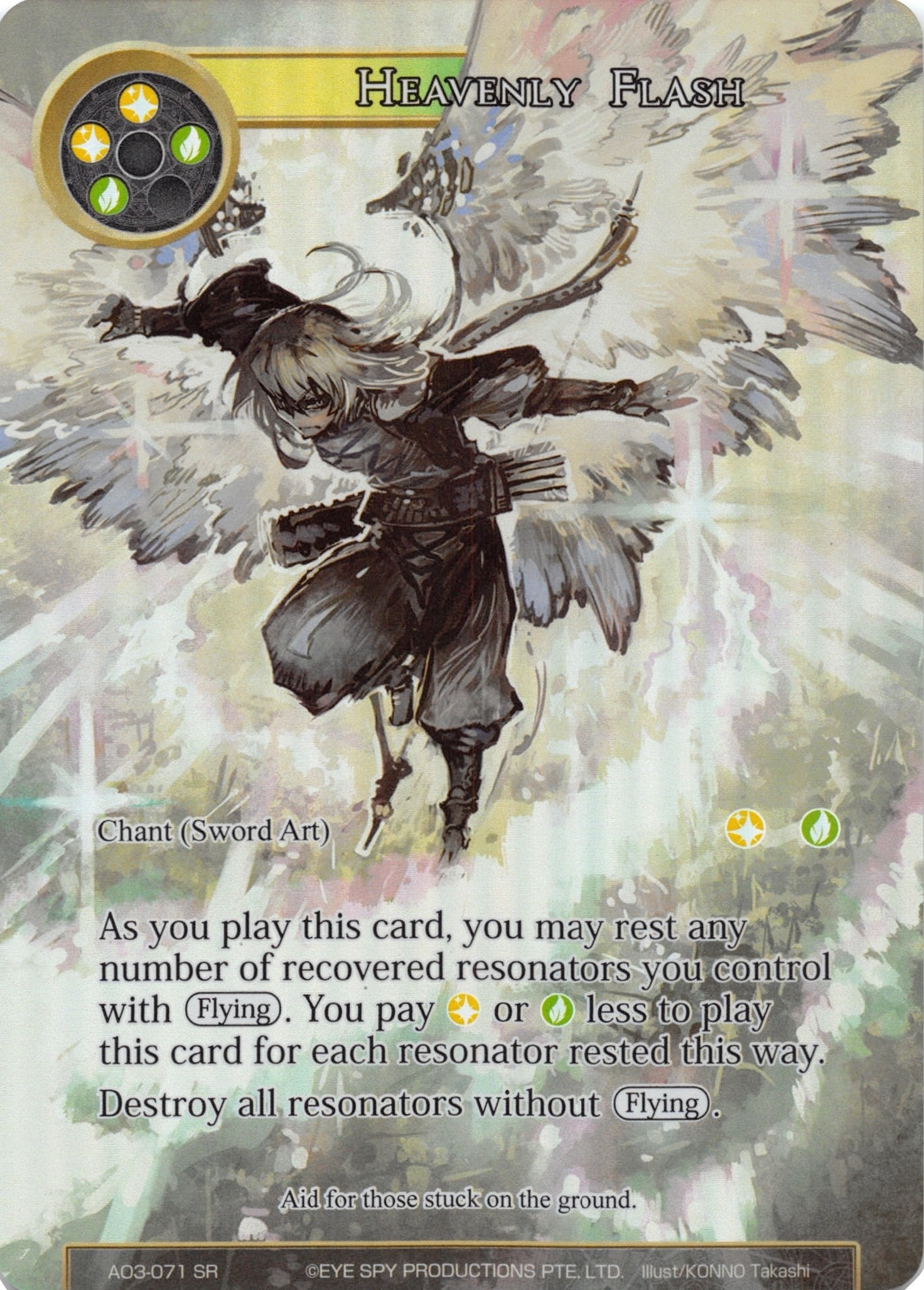 Image for Heavenly Flash (Full Art) (Alice Origin III) (AO3-071) - Force of Will
