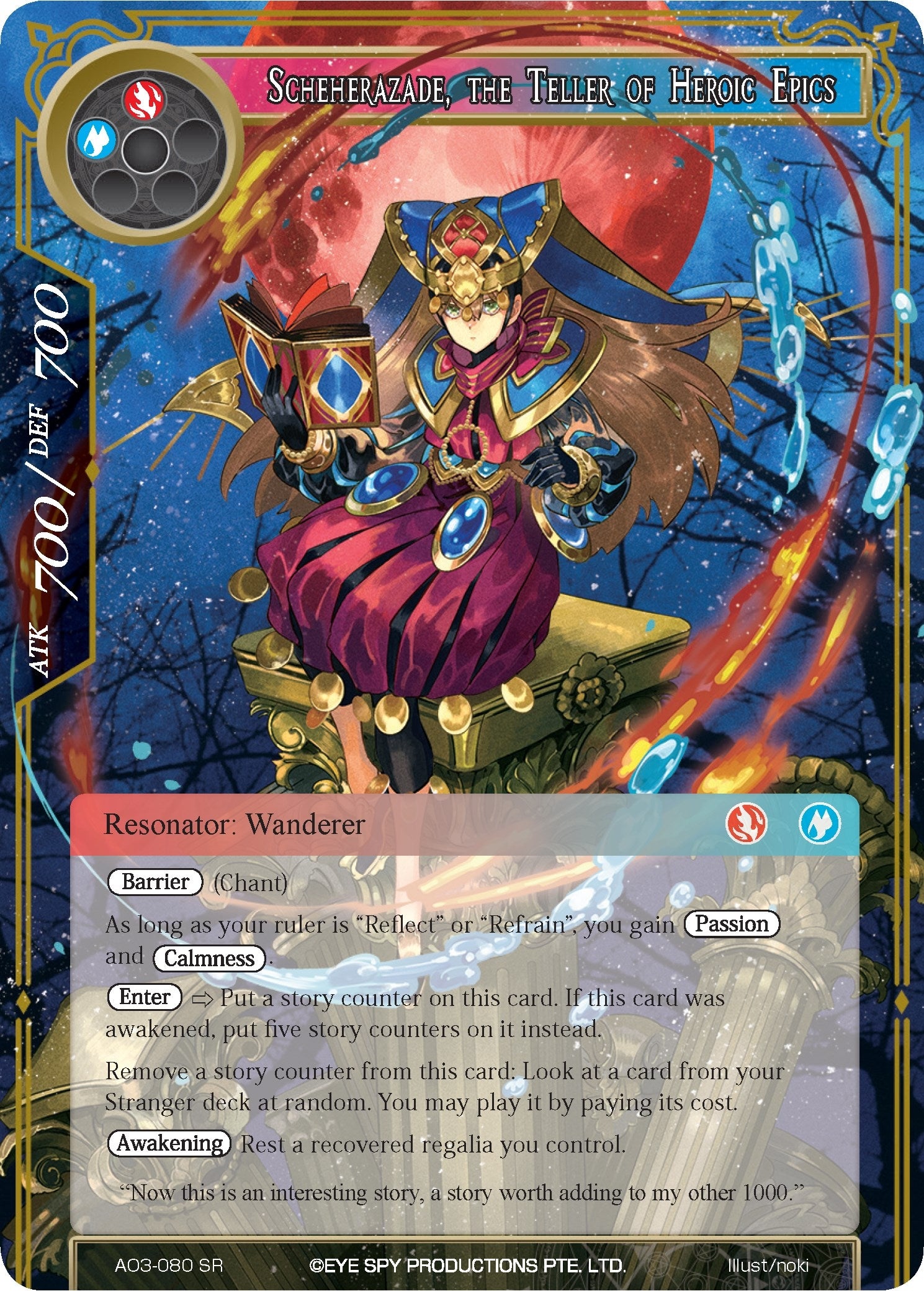 Image for Scheherazade, the Teller of Heroic Epics (Alice Origin III) (AO3-080) - Force of Will