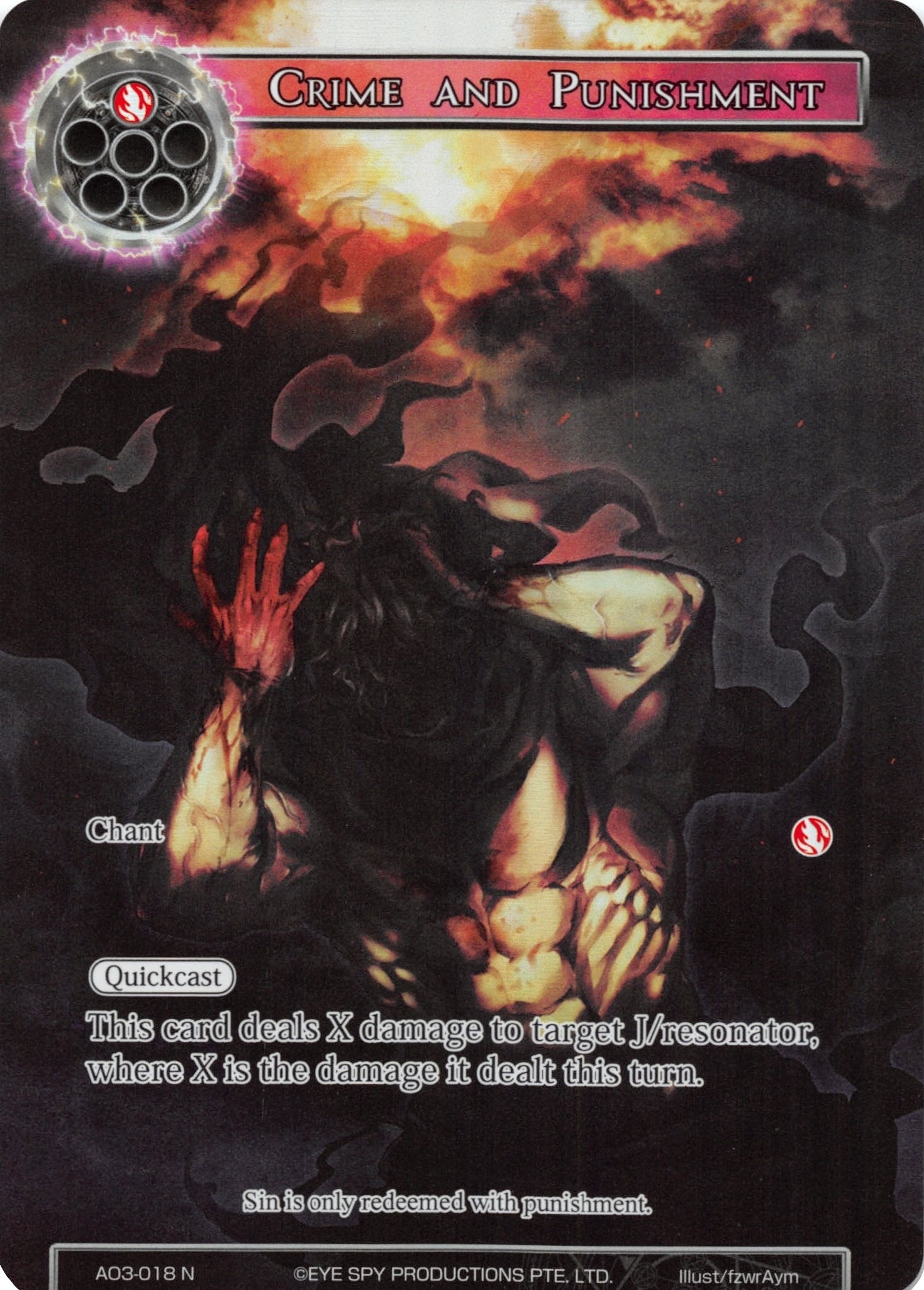 Image for Crime and Punishment (Full Art) (Alice Origin III) (AO3-018) - Force of Will