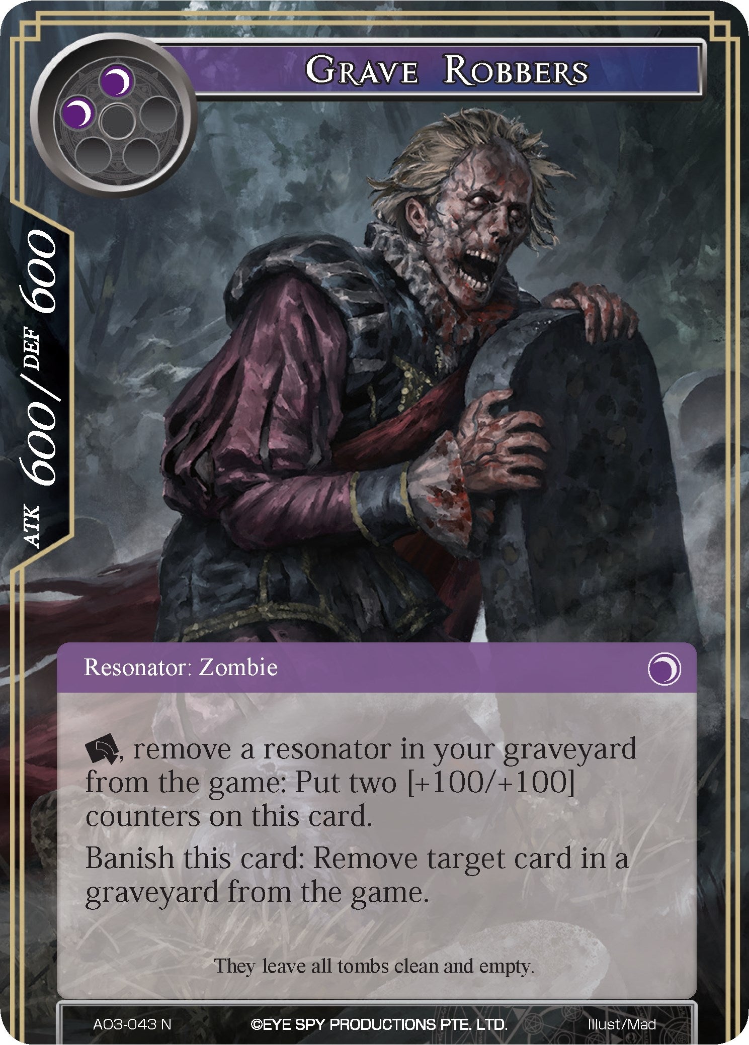 Image for Grave Robbers (Alice Origin III) (AO3-043) - Force of Will