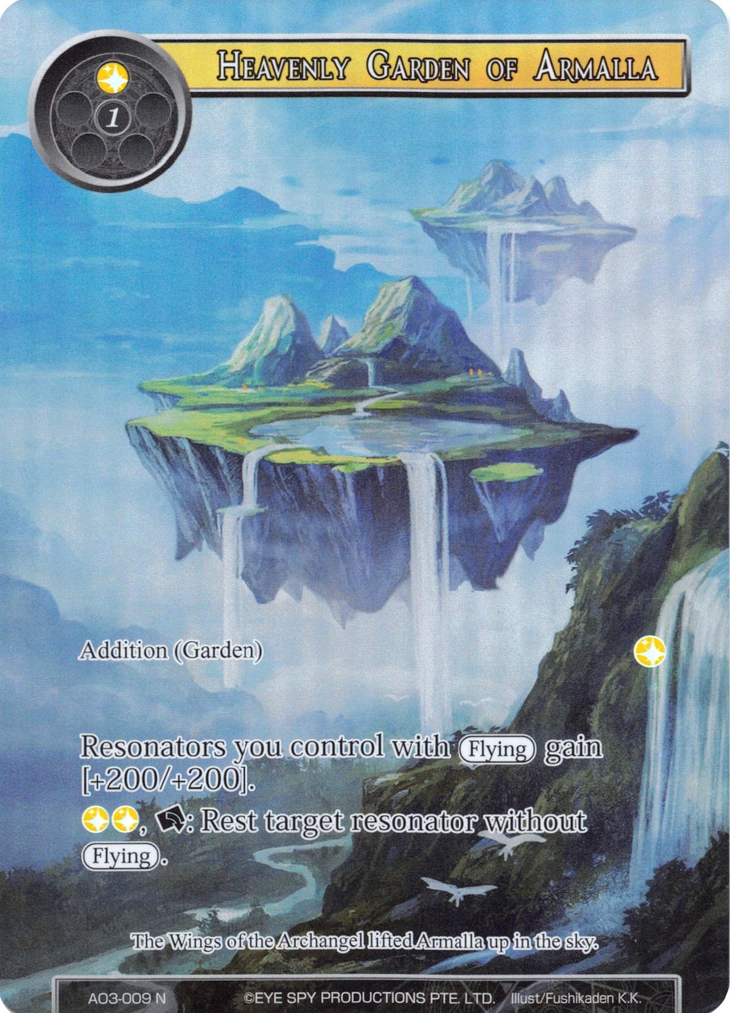 Image for Heavenly Garden of Armalla (Full Art) (Alice Origin III) (AO3-009) - Force of Will