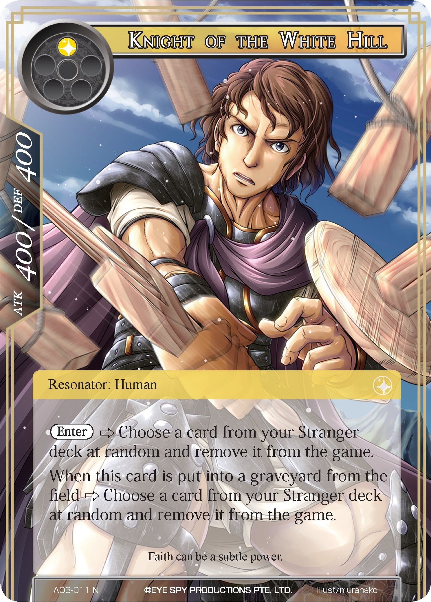 Image for Knight of the White Hill (Alice Origin III) (AO3-011) - Force of Will