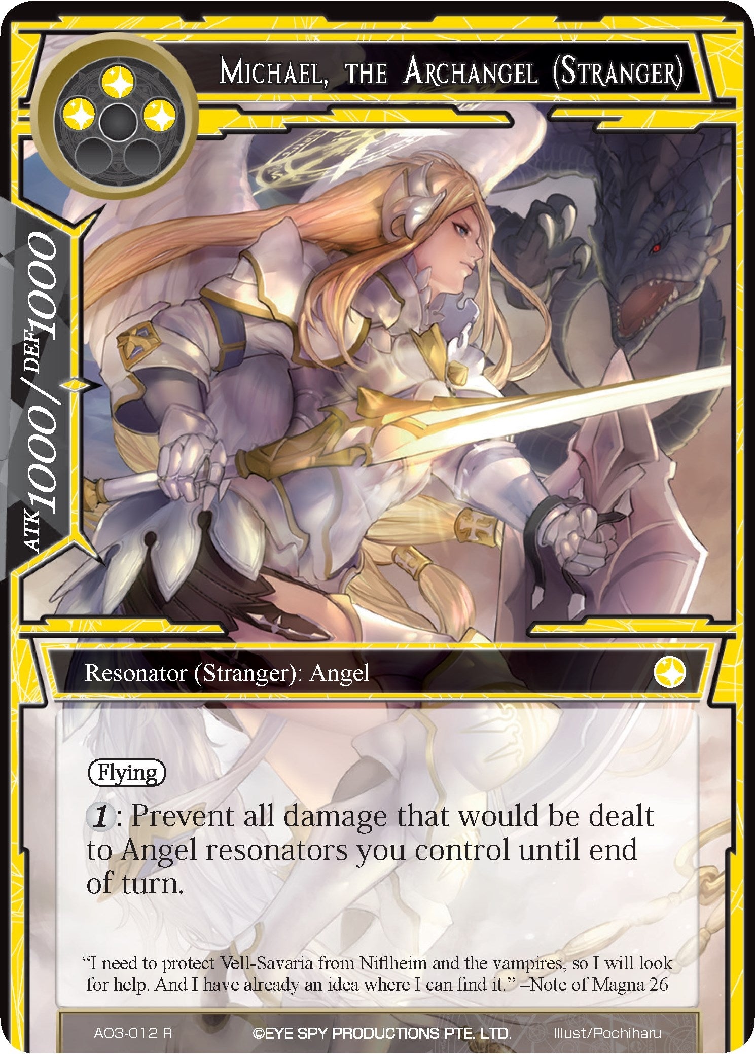 Image for Michael, the Archangel (Stranger) (Alice Origin III) (AO3-012) - Force of Will