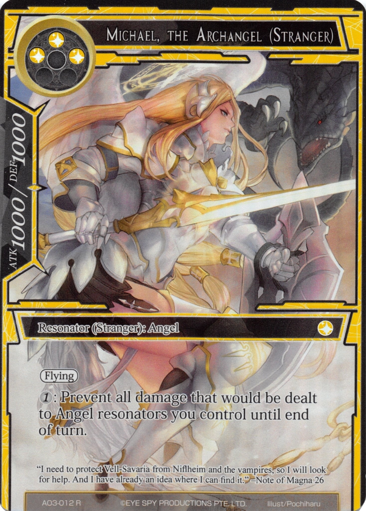 Image for Michael, the Archangel (Stranger) (Full Art) (Alice Origin III) (AO3-012) - Force of Will