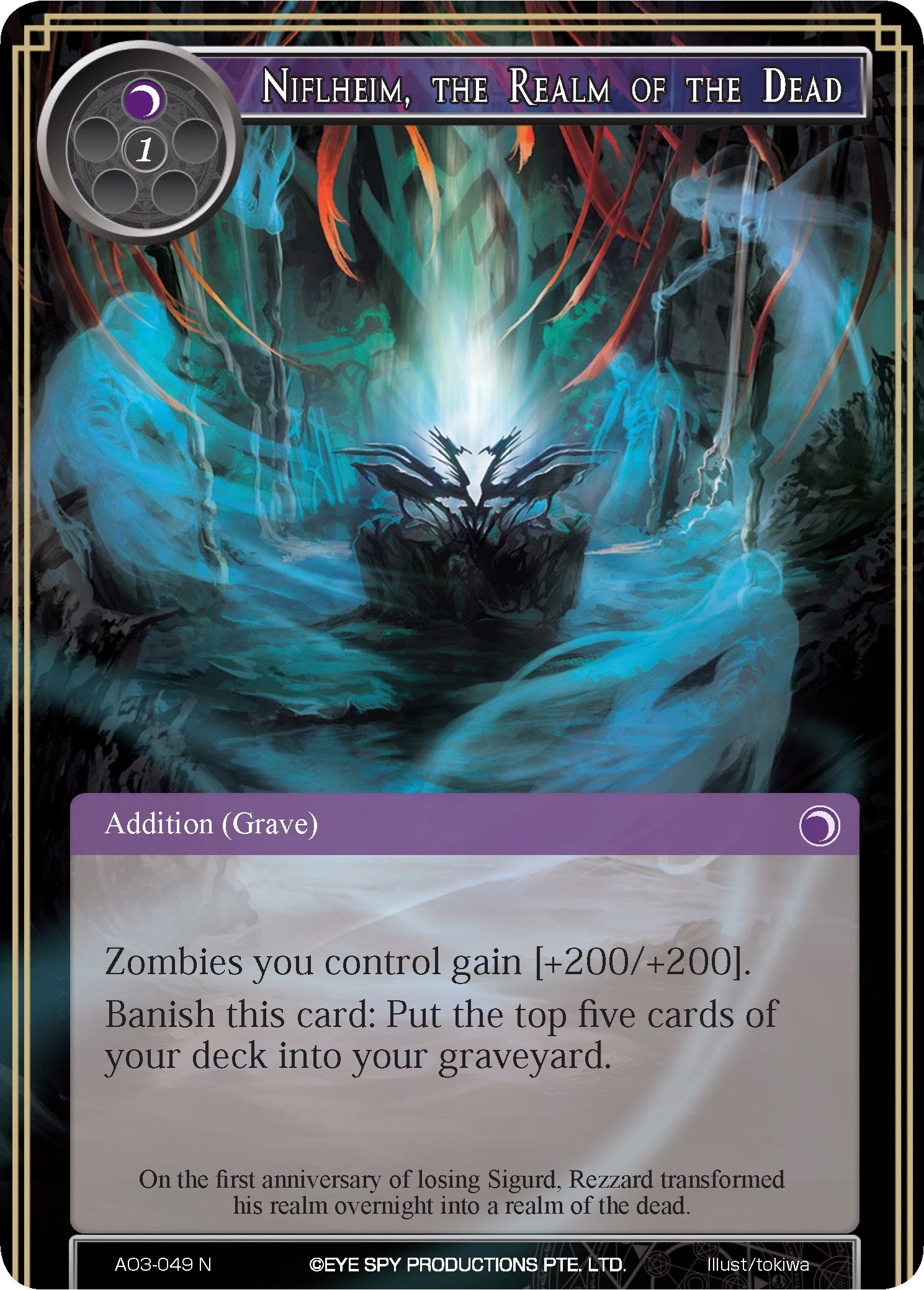 Image for Niflheim, the Realm of the Dead (Alice Origin III) (AO3-049) - Force of Will