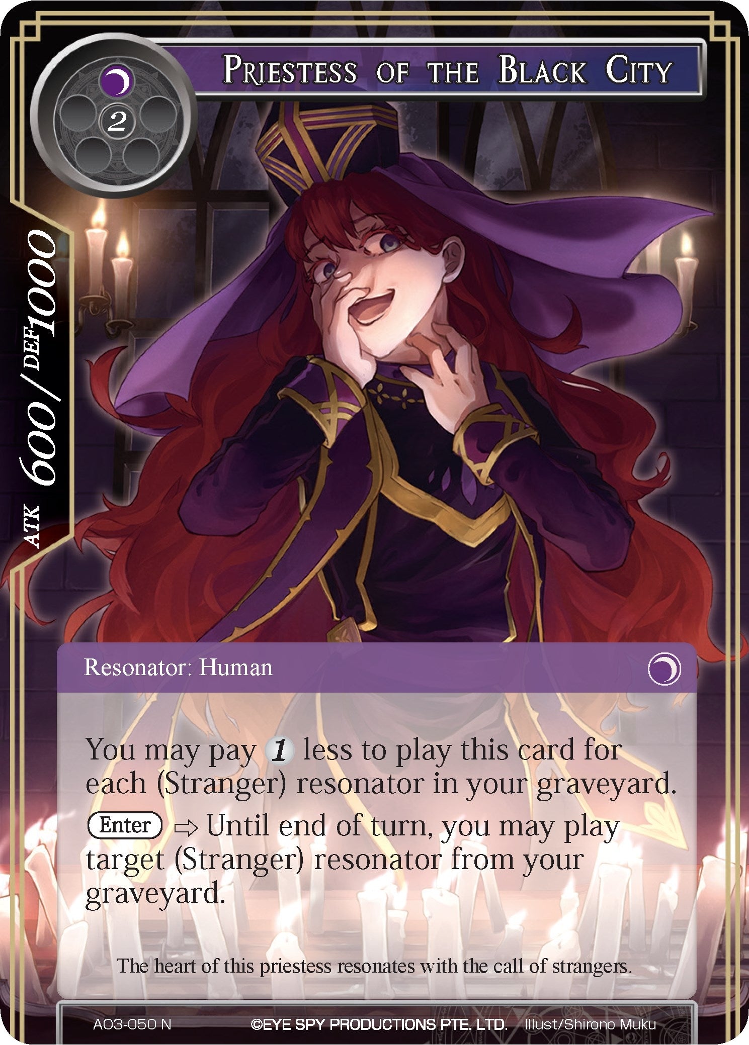 Image for Priestess of the Black City (Alice Origin III) (AO3-050) - Force of Will