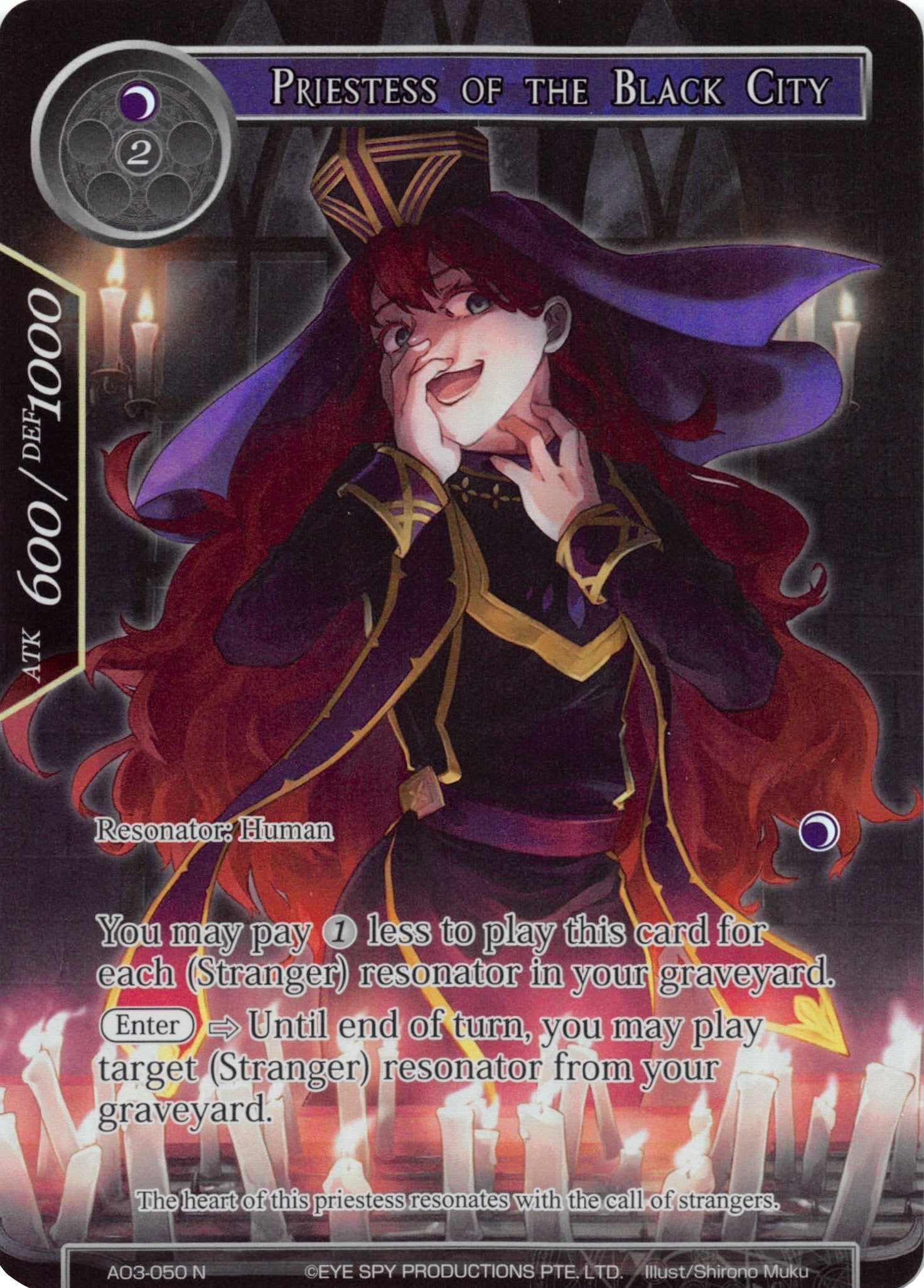 Image for Priestess of the Black City (Full Art) (Alice Origin III) (AO3-050) - Force of Will