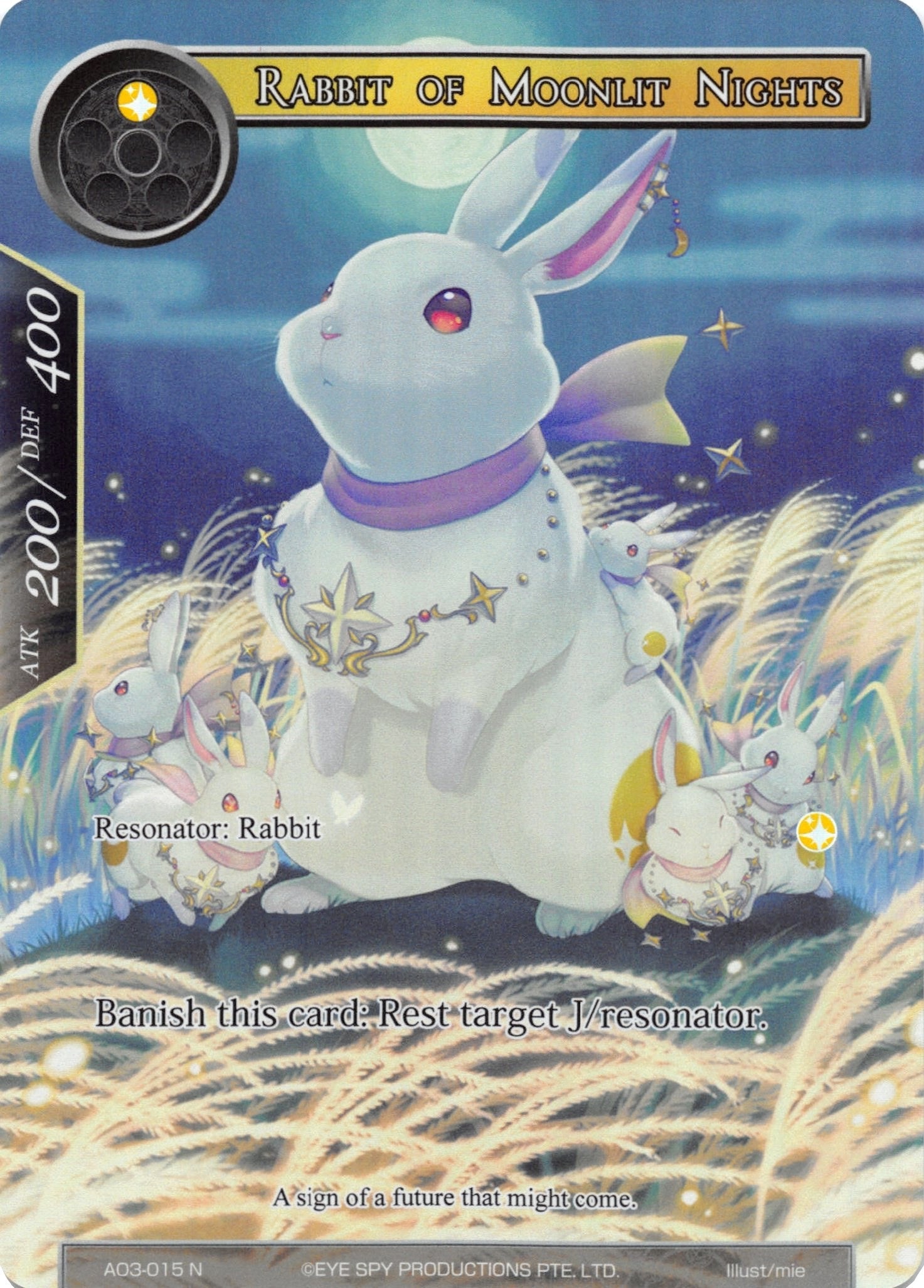 Image for Rabbit of Moonlit Nights (Full Art) (Alice Origin III) (AO3-015) - Force of Will