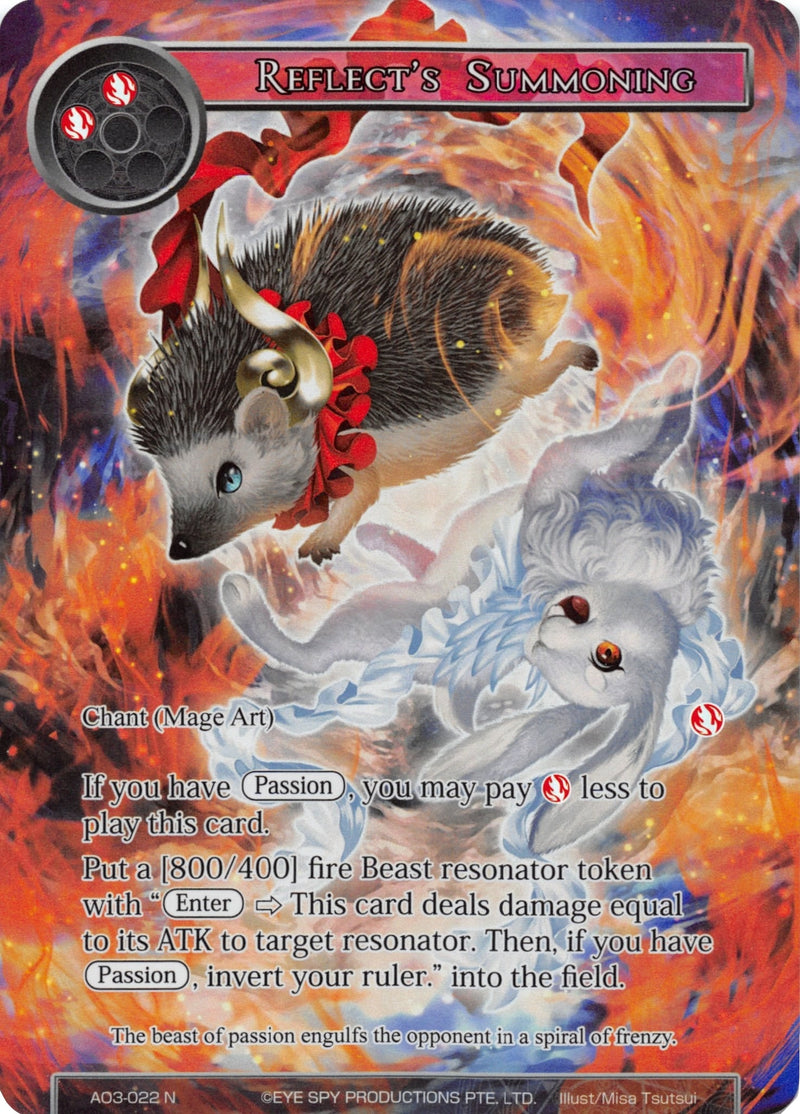 Image for Reflect's Summoning (Full Art) (Alice Origin III) (AO3-022) - Force of Will