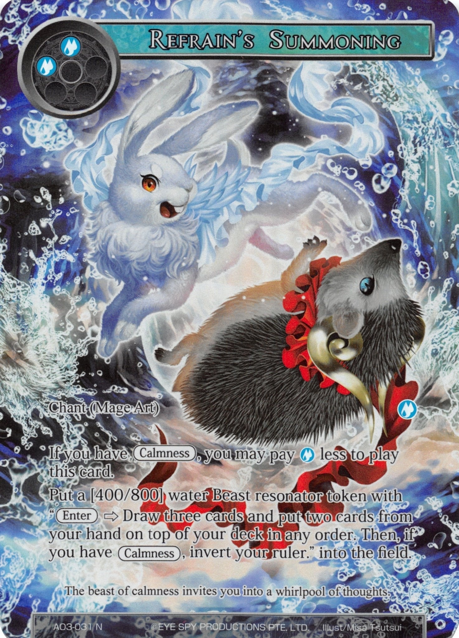 Image for Refrain's Summoning (Full Art) (Alice Origin III) (AO3-031) - Force of Will