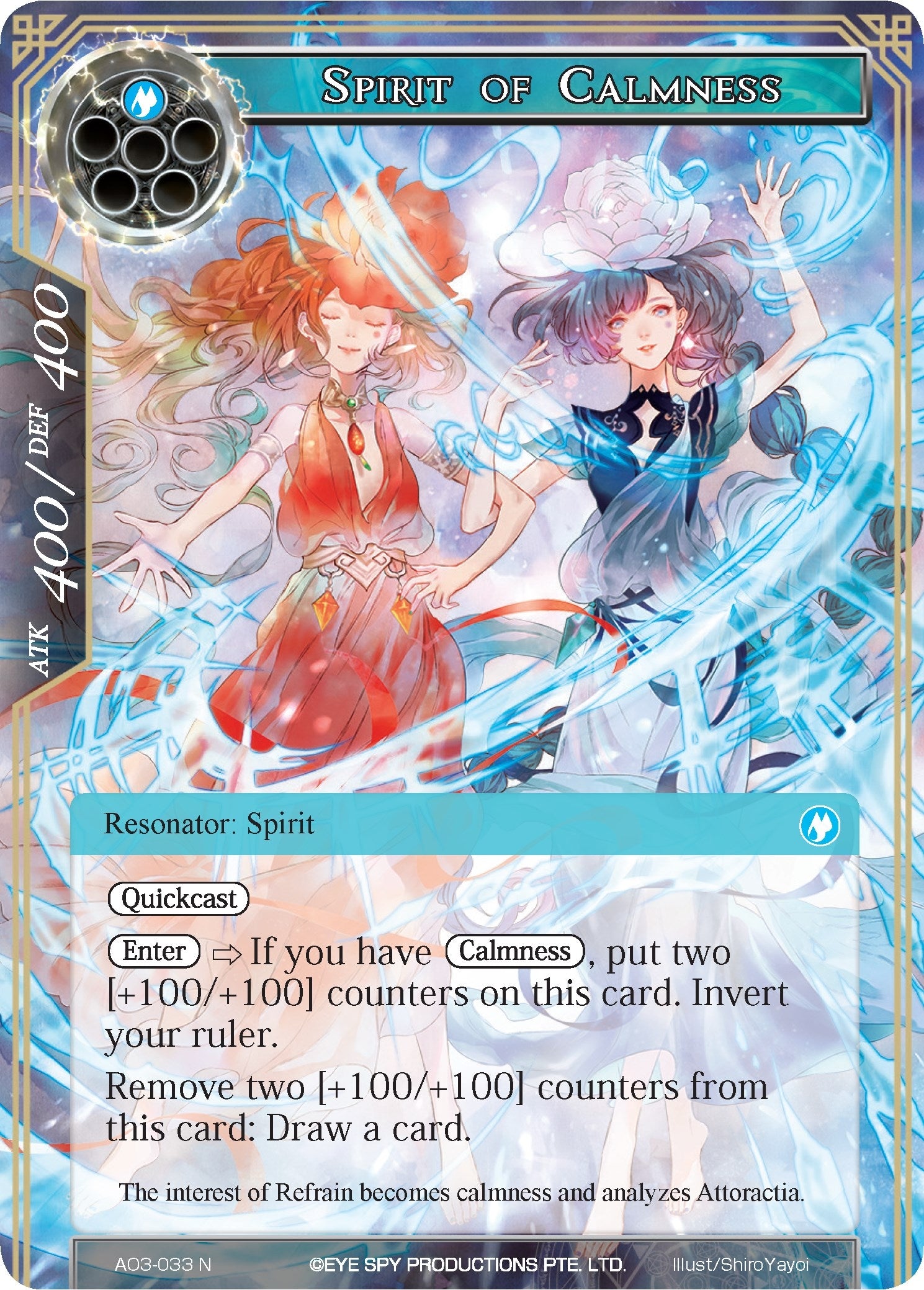 Image for Spirit of Calmness (Alice Origin III) (AO3-033) - Force of Will