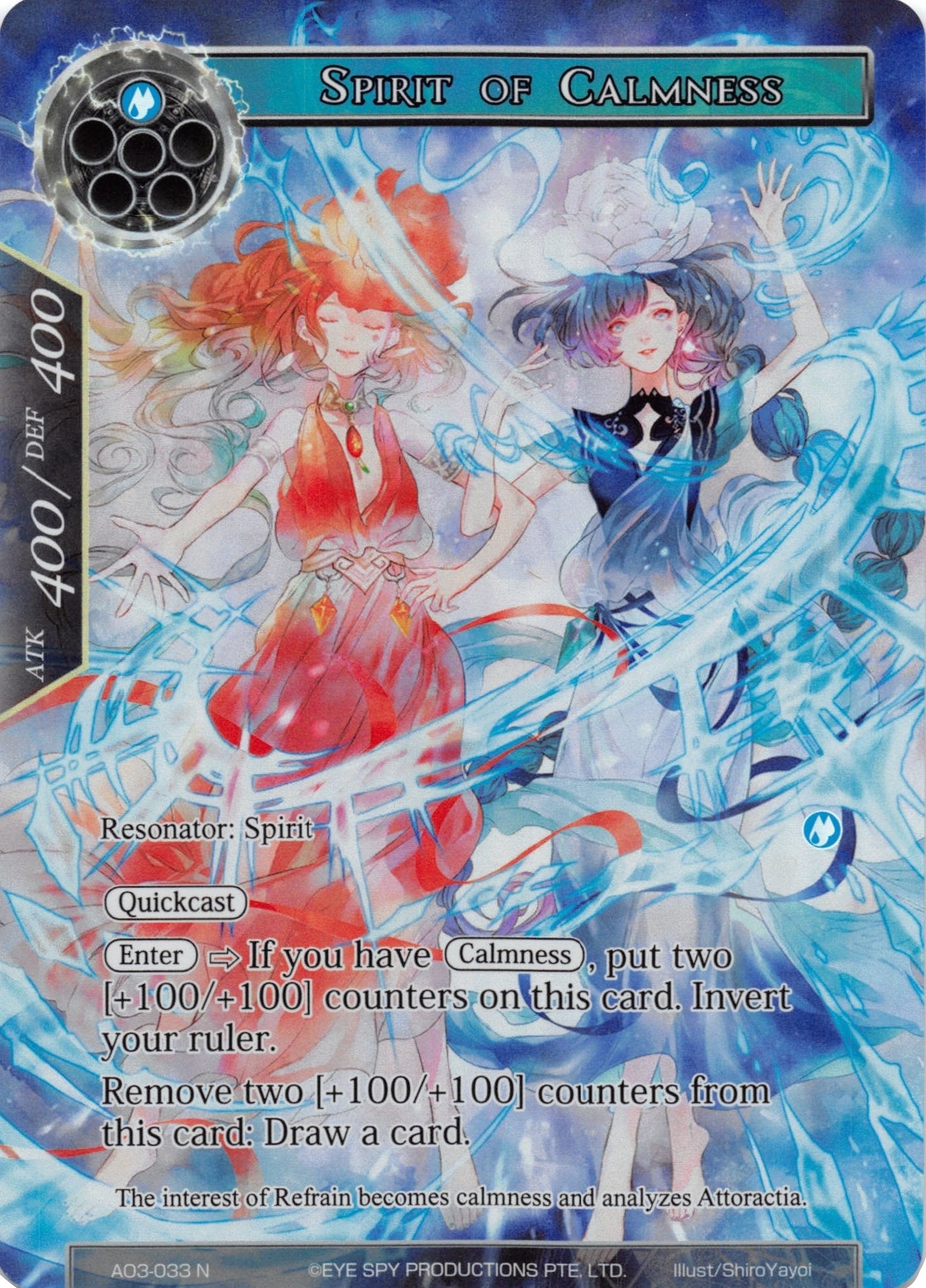 Image for Spirit of Calmness (Full Art) (Alice Origin III) (AO3-033) - Force of Will