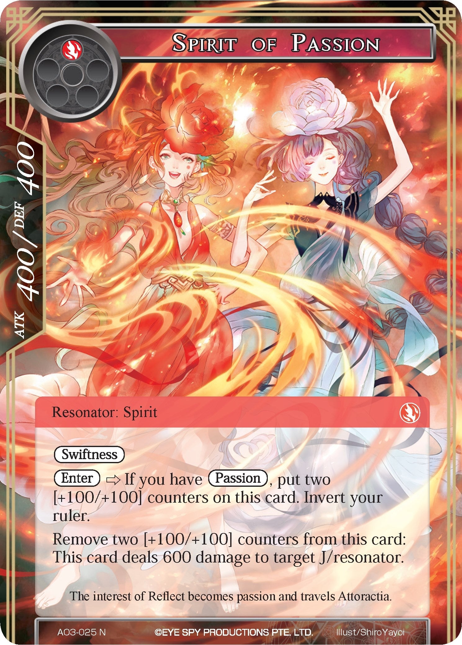 Image for Spirit of Passion (Alice Origin III) (AO3-025) - Force of Will