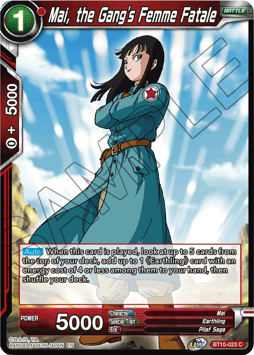 Image for Mai, the Gang's Femme Fatale (Rise of the Unison Warrior) (BT10-023) - Dragon Ball Super: Masters