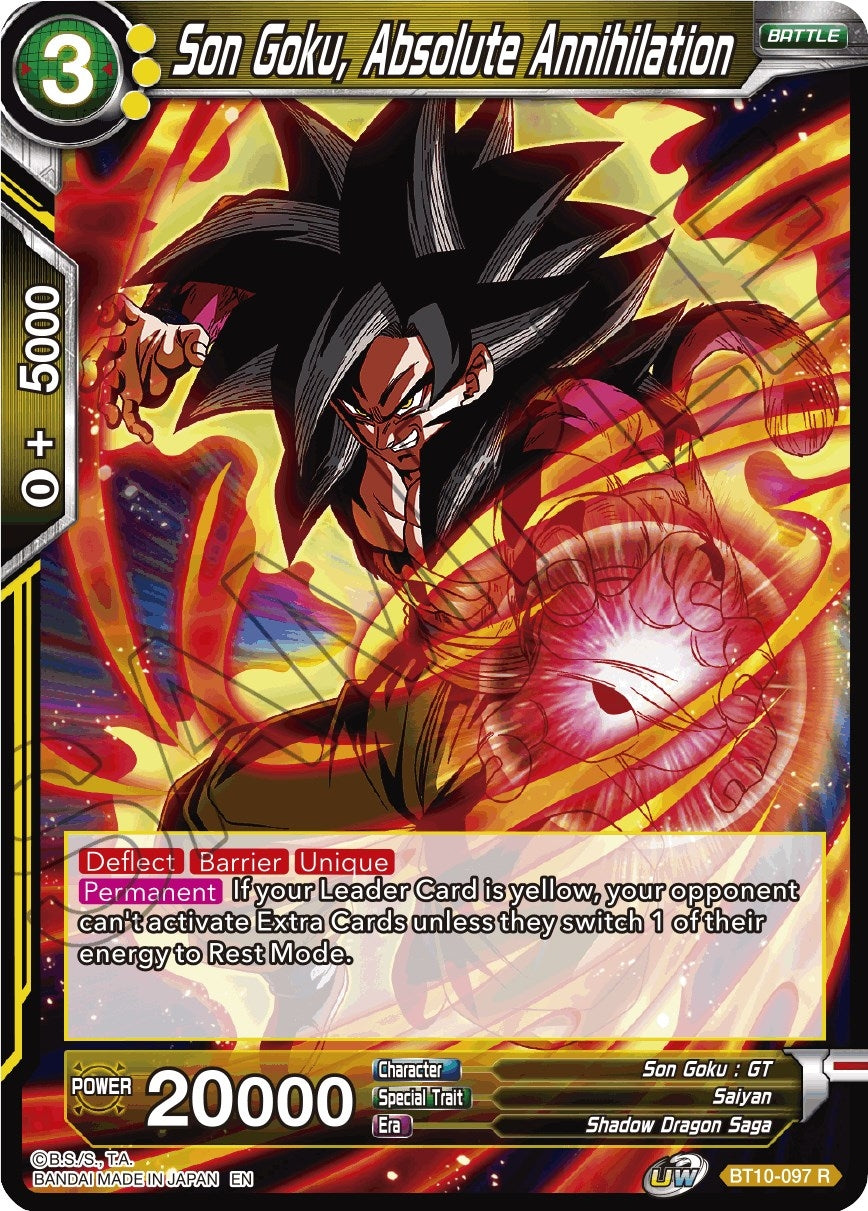 Image for Son Goku, Absolute Annihilation (Rise of the Unison Warrior) (BT10-097) - Dragon Ball Super: Masters