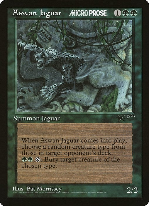 Image for Aswan Jaguar (MicroProse) (Oversize Cards) - Magic: The Gathering