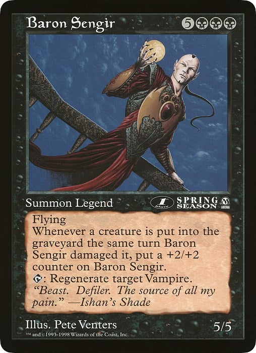 Image for Baron Sengir (1st place) (Arena League) (Oversize Cards) - Magic: The Gathering