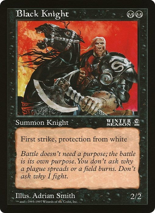 Image for Black Knight (Arena League) (Oversize Cards) - Magic: The Gathering