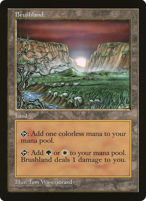 Image for Brushland (Arena League) (Oversize Cards) - Magic: The Gathering