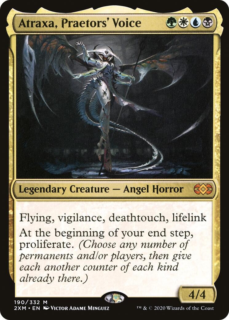 Image for Atraxa, Praetors' Voice (Double Masters) (190) - Magic: The Gathering