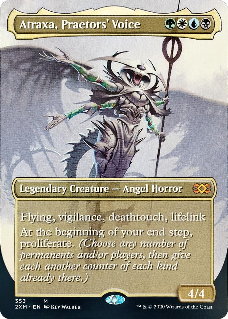 Image for Atraxa, Praetors' Voice (Borderless) (Double Masters) (353) - Magic: The Gathering