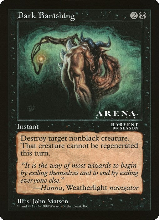 Image for Dark Banishing (Arena League) (Oversize Cards) - Magic: The Gathering