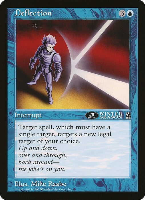Image for Deflection (3rd Place) (Arena League) (Oversize Cards) - Magic: The Gathering
