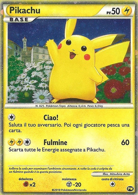 Image for Pikachu (Italian) (Pikachu World Collection Promos) (PW 2) - Pokemon
