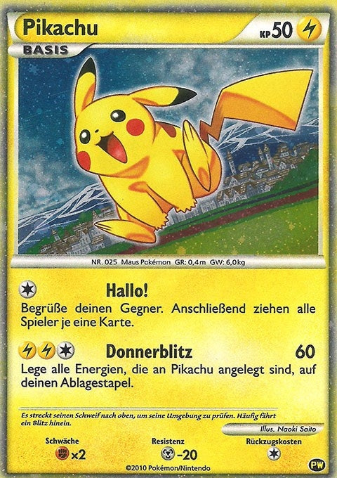 Image for Pikachu (German) (Pikachu World Collection Promos) (PW 6) - Pokemon