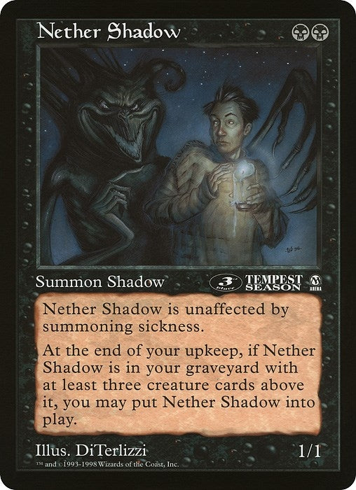 Image for Nether Shadow (3rd Place) (Arena League) (Oversize Cards) - Magic: The Gathering