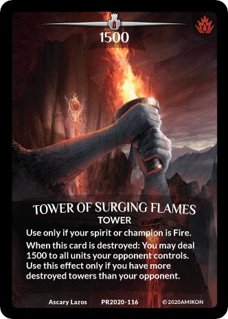 Image for Tower of Surging Flames (Full Art) (Argent Saga Promos) (PR2020-116) - Argent Saga TCG