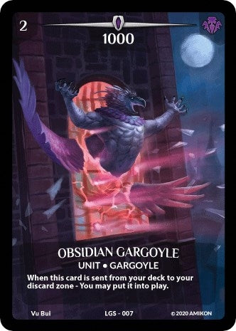 Image for Obsidian Gargoyle (Full Art) (Argent Saga Promos) (LGS-007) - Argent Saga TCG