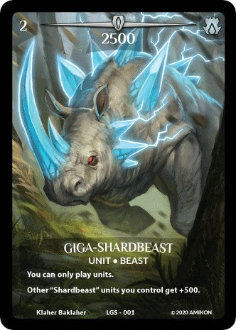 Image for Giga-Shardbeast (Full Art) (Argent Saga Promos) (LGS-001) - Argent Saga TCG