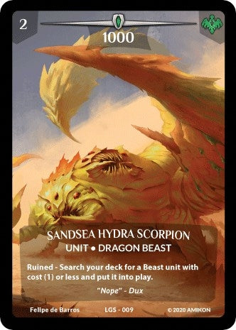 Image for Sandsea Hydra Scorpion (Full Art) (Argent Saga Promos) (LGS-009) - Argent Saga TCG