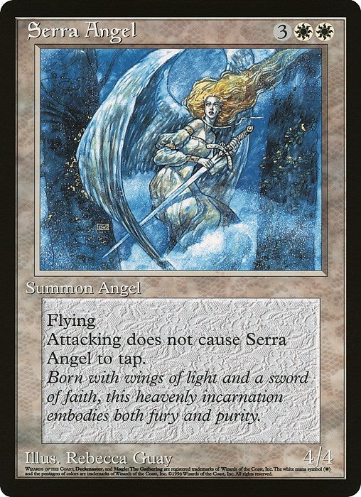 Image for Serra Angel (Comic Insert) (Oversize Cards) - Magic: The Gathering