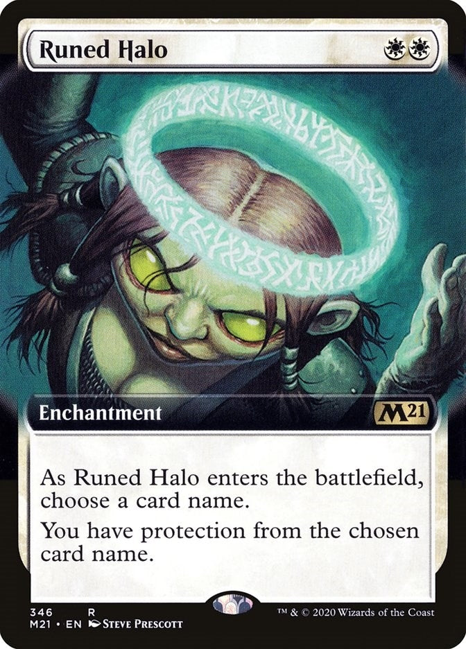 Image for Runed Halo (Extended Art) (Core Set 2021) (346) - Magic: The Gathering