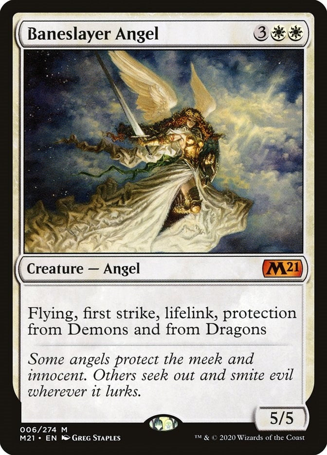 Image for Baneslayer Angel (Core Set 2021) (6) - Magic: The Gathering