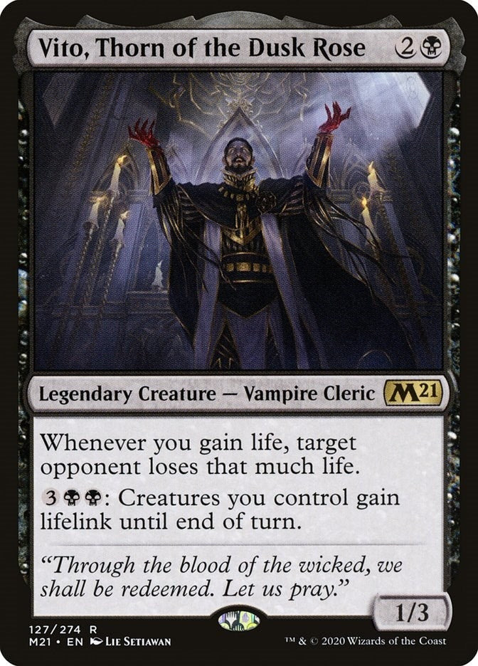 Image for Vito, Thorn of the Dusk Rose (Core Set 2021) (127) - Magic: The Gathering