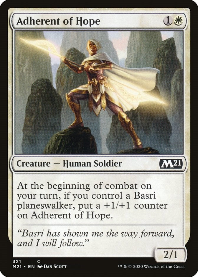Image for Adherent of Hope (Core Set 2021) (321) - Magic: The Gathering