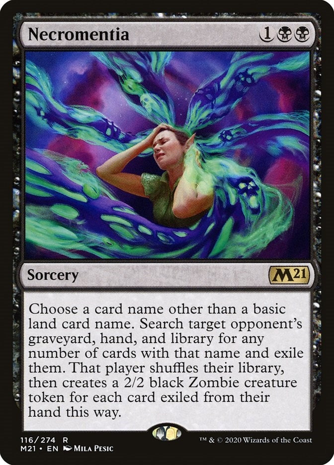 Image for Necromentia (Core Set 2021) (116) - Magic: The Gathering