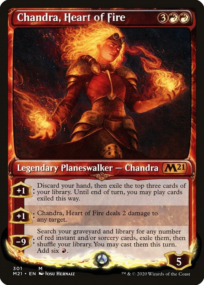 Image for Chandra, Heart of Fire (Showcase) (Core Set 2021) (301) - Magic: The Gathering