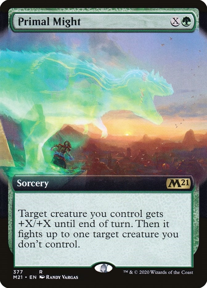 Image for Primal Might (Extended Art) (Core Set 2021) (377) - Magic: The Gathering