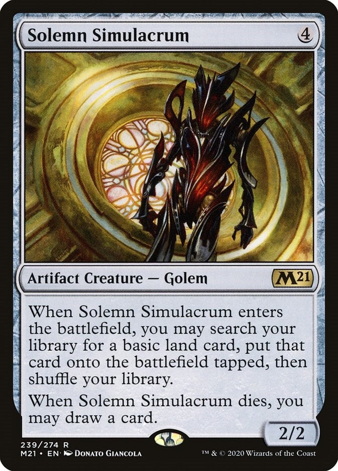 Image for Solemn Simulacrum (Core Set 2021) (239) - Magic: The Gathering