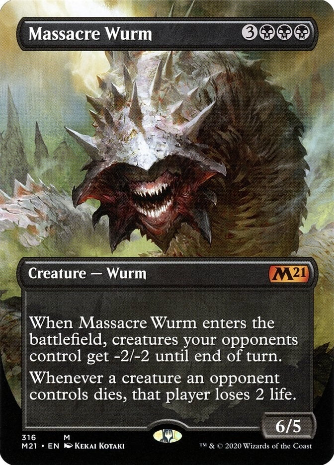Image for Massacre Wurm (Alternate Art) (Core Set 2021) (316) - Magic: The Gathering
