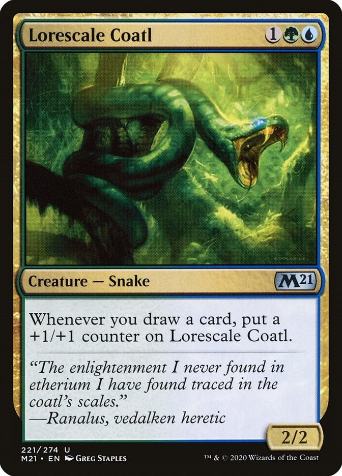 Image for Lorescale Coatl (Core Set 2021) (221) - Magic: The Gathering