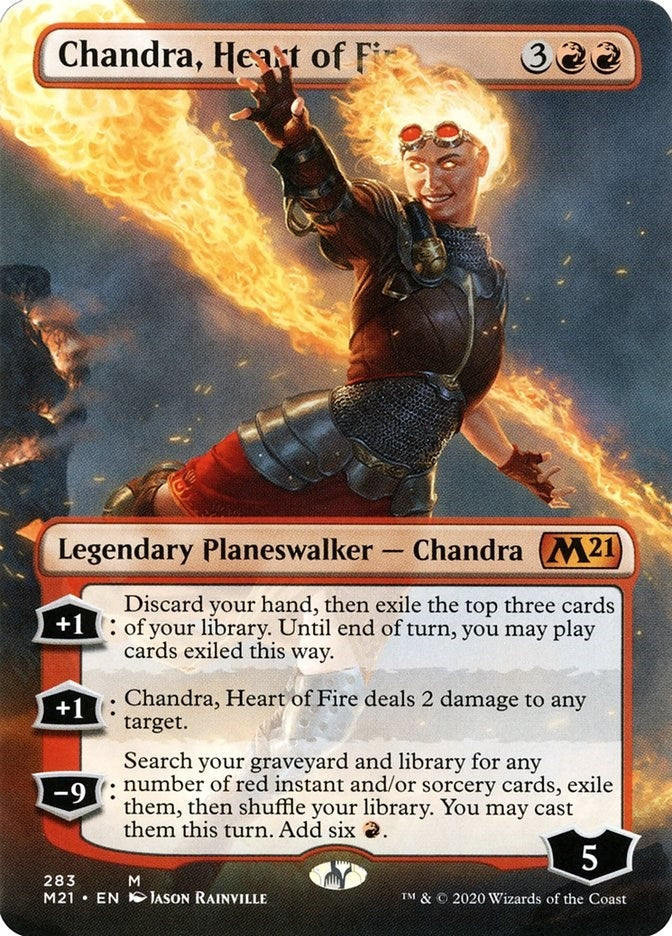 Image for Chandra, Heart of Fire (Borderless) (Core Set 2021) (283) - Magic: The Gathering
