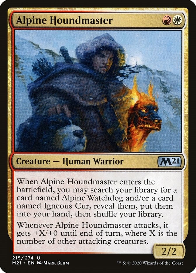 Image for Alpine Houndmaster (Core Set 2021) (215) - Magic: The Gathering